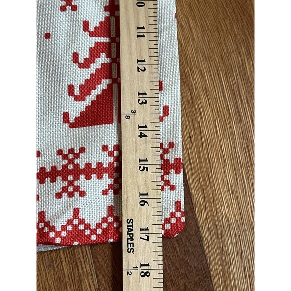 Set 6 Christmas Throw Pillow Covers Farmhouse Red Truck Reindeer Zippered Xmas - Picture 6 of 6